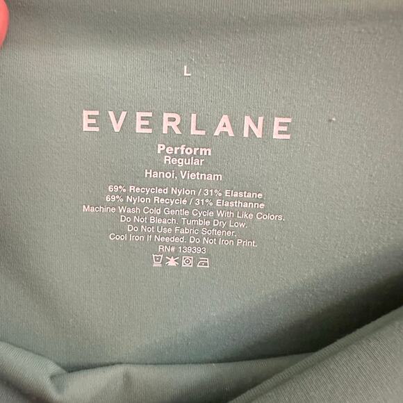 Everlane The Perform 24/7 Aqua Green Leggings  Size Large - Picture 5 of 5